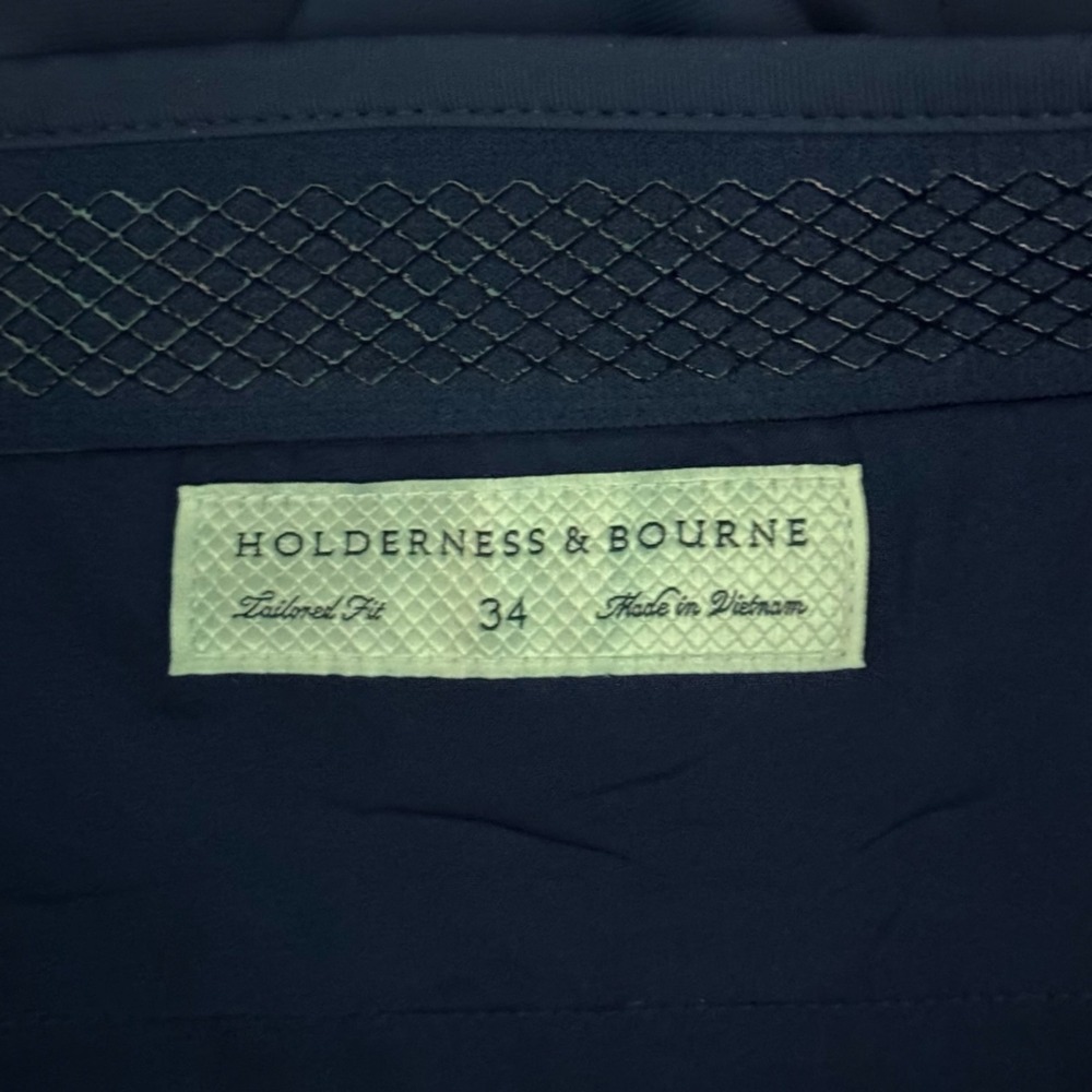 Holderness And Bourne Shorts Mens 34 Solid Blue Chinos Shorts Brand New - Picture 3 of 8
